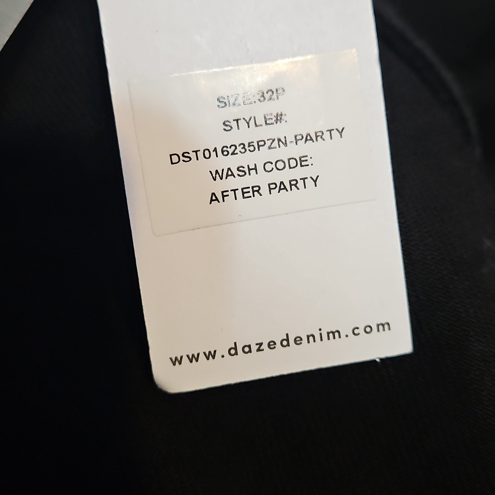DAZE Denim Echo High-Rise Wide Leg Black Jeans-NWT - Picture 13 of 13